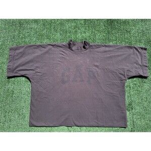 Yeezy Gap Engineered by Balenciaga Dove No Seam Cropped Tee Black Men’s XS
